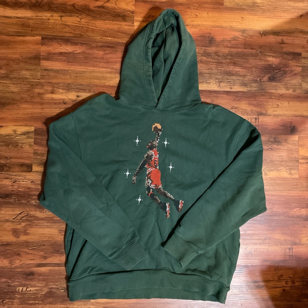 Green Graphic Hoodie